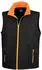 Result Printable Softshell Bodywarmer with Recycled Fleece Inner (R232M) schwarz/orange
