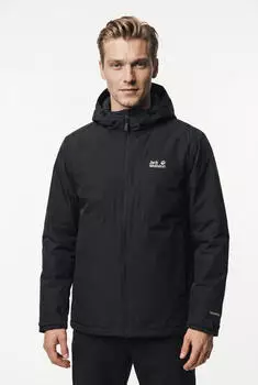 Jack Wolfskin Stonetrail 2L Ins Jacket Isolationsjacke mit Kapuze (A66330) schwarz