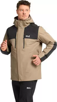Jack Wolfskin Jasper Pro 2L Jacket Wasserdichte Jacke mit 3-in-1 System (A66294) hazel wood