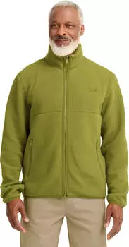Jack Wolfskin Lite Curl Fz Men Fleecejacke Midlayer Full-Zip Herren green (A65899_E0337)
