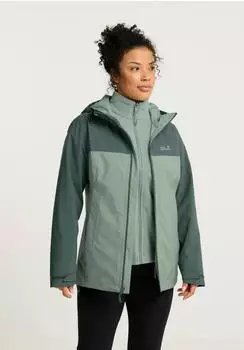 Jack Wolfskin Damen Moonrise 3in1 Jacke (64595444) green zinnia