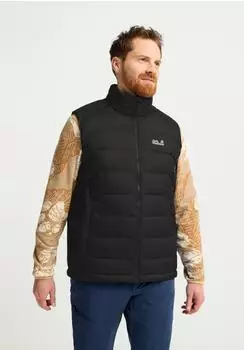 Jack Wolfskin Wild Pass Down Vest Men Winddichte Daunenweste mit 3-in-1 System Herren black (A66300_6000)