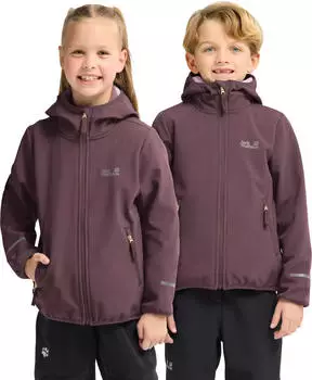 Jack Wolfskin Fourwinds Jacket Kids Winddichte &Uuml;bergangsjacke mit Kapuze Kinder purple (A66680_I0159)