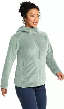 Jack Wolfskin Rotwand Hooded Fz Women Fleecejacke Full-Zip mit Kapuze Damen green (A61897_E0272)