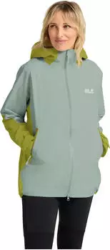 Jack Wolfskin Unbound Adventure 2l Jacket Women Wasserdichte Regenjacke mit Kapuze Damen multi color reen (A65179_T0618)