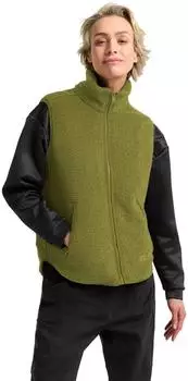 Jack Wolfskin High Curl Vest Women Warme Fleeceweste Damen green (A65069_E0337)
