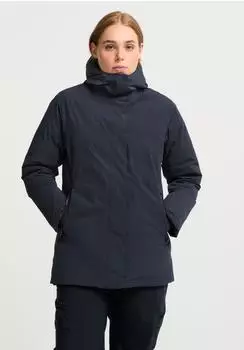 Jack Wolfskin Fiora Bay Long Jacket Women Lange wasserdichte Daunenjacke mit Kapuze Damen blue (A66200_C0413)
