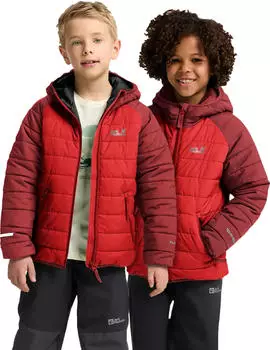 Jack Wolfskin Zenon Jacket Kids Wasserdichte Isolationsjacke mit Kapuze Kinder red (A65455_J0191)