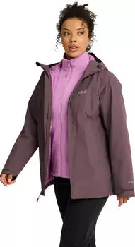 Jack Wolfskin Moonrise 2 3in1 Jacket Women Wasserdichte 3-in-1 Jacke Damen purple (A66361_I0159)