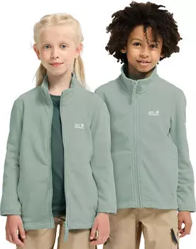 Jack Wolfskin Taunus 100 Fz Kids Fleecejacke Full-Zip mit 3-in-1 System Kinder green (A65888_E0272)