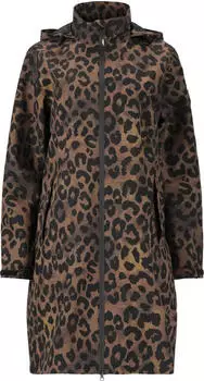 Weather Report Weather Report Balmy Allover Print Regenmantel Damen black