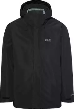 Jack Wolfskin Pinetrail 3in1 Jacket Men Wasserdichte 3-in-1 Jacke Abnehmbare Kapuze Herren black (A66288_6000)
