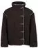 Sublevel Teddy-Fleecejacke mit Kragen und Leopard-Muster LSL-544 dunkelbraun