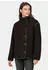 Sublevel Teddy-Fleecejacke mit Kragen und Leopard-Muster LSL-544 dunkelbraun