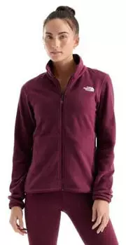 The North Face 100 Glacier Full Zip Fleece Women (NF0A8D2F) dunkelrot