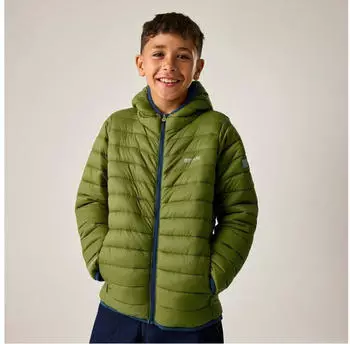 Regatta Marizion Kapuzen-Isolierjacke Kinder (RKN148) golden cypress/aviator blue