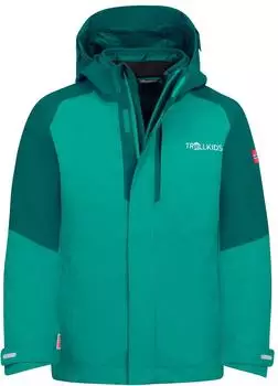 Trollkids Kid's Skanden 3in1 Jacket Dark Cyan / Midnight Petrol