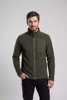 G.I.G.A. DX by Killtec GW 43 MN KNTFLC JCKT Strickfleecejacke mit Teddyfleece Regular Passform (57548415) dunkeloliv