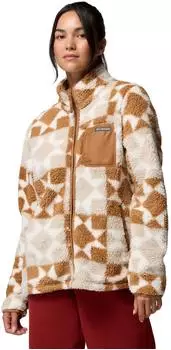 Columbia West Bend Print Full Zip II Fleecejacke (2085854) camel brown/cozy quilt