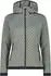 CMP Women's Knit Tech gepunktete Fleece-Jacke (33H1966) mineral-bianco/grau