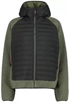 CMP Woman Jacket Hybrid Fix Hood (36P1446) jungle