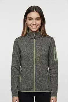 CMP Knitted Melange Fleece Woman Jacket mit Rei&szlig;verschluss (3H14746)