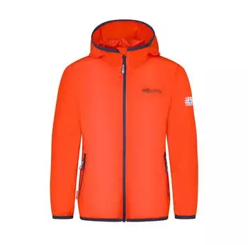 Trollkids Kids Trolltunga Jacket Regenjacke (614-705) flame orange/mystic blue