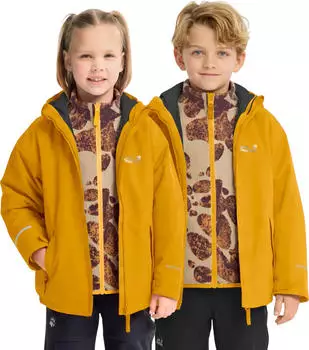 Jack Wolfskin Iceland 3in1 Jacke Kinder (A66161) burly yellow