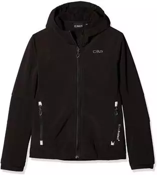 CMP Boys Softshelljacket Fix Hood (3A00094-U901) Nero