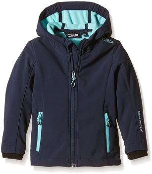 CMP Girl Softshell Fix Hood Jacket (3A29385N) B.Blue-Verde Acqua