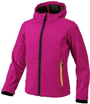 CMP Girl Softshell Fix Hood Jacket (3A29385N) Magenta-B.Ck Olive