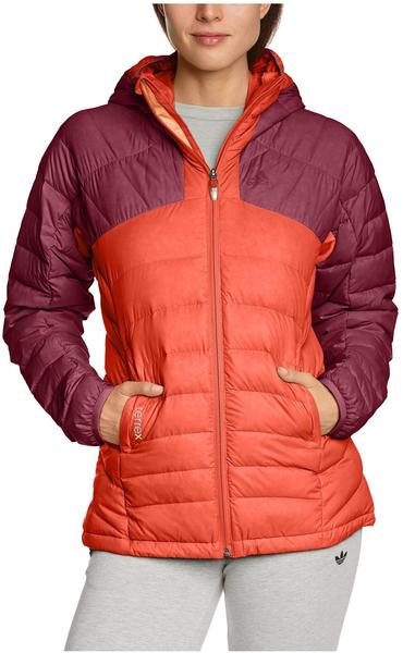 Adidas Terrex Korum Hooded Jacket Women amazon red/dark orange