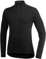 Woolpower/Ullfrott&eacute; Unterhemd Zip Turtleneck 400 g/qm Unisex Schwarz XXS
