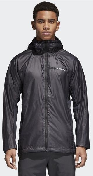 Adidas Terrex Agravic Alpha Hooded Shield Windbreaker carbon