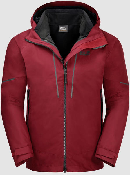 Jack Wolfskin Sierra Trail 3in1 Men red maroon