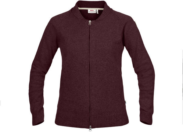 Fjällräven Övik Re-Wool Zip Jacket W (89808) dark garnet