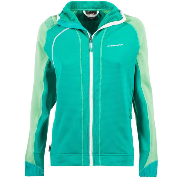 La Sportiva Kix Hoody Women Apparel Hiking emerald spruce