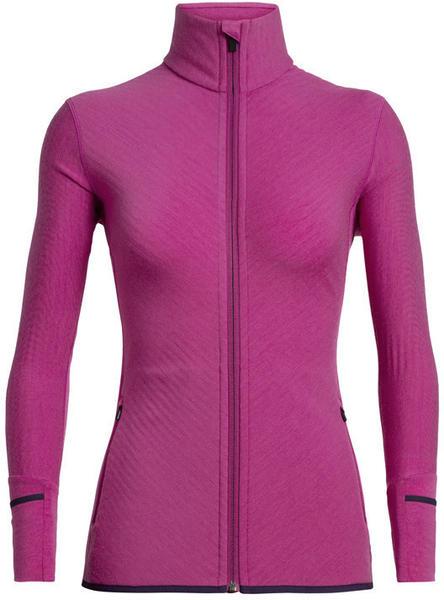 Icebreaker Women's Descender Long Sleeve Zip amore (103900-620)