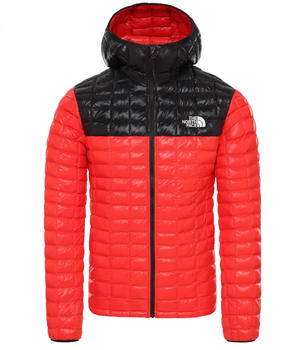 The North Face Men's Thermoball Hoodie Jacket Fiery Red/TNF Black