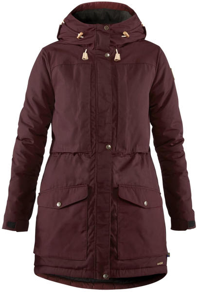 Fjällräven Singi Wool Padded Parka W Dark Garnet