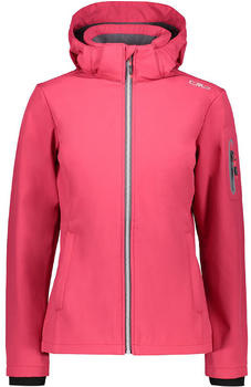 CMP Campagnolo Softshell Jacket Zip Hood Women (39A5006) rhodamine pink/melange anthracite