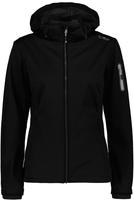 CMP 39A5016-U901-34, CMP Woman Jacket Zip Hood nero (U901) 34 Damen