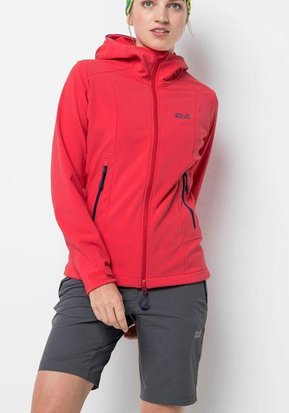 Jack Wolfskin Mountain Tech Softshell Women tulip red