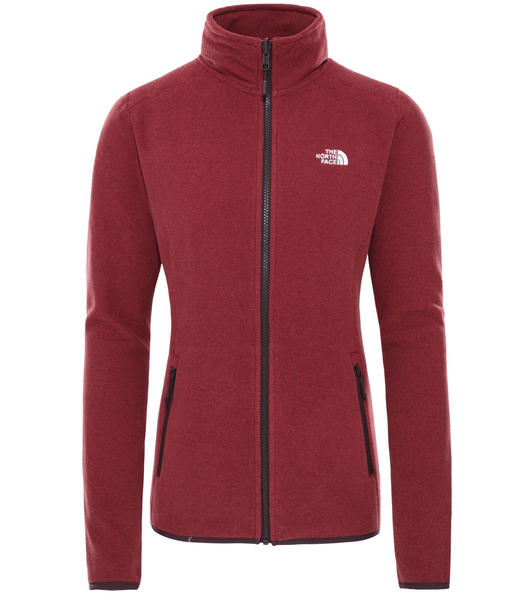 The North Face Women's 100 Glacier Jacket root brown/pomegranate stripe