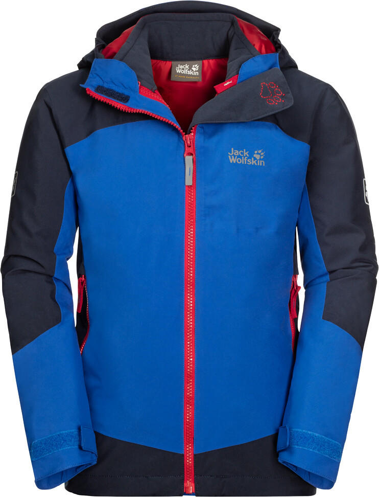 Jack Wolfskin Ropi 3in1 Jacket Kids coastal blue Test TOP Angebote ab  169,95 € (Dezember 2022)