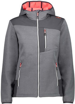 CMP Campagnolo CMP Women Softshell Jacket With Honeycomb Texture (30A1266) graffite