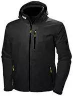 Helly Hansen 34442_990-4XL, Helly Hansen Crew Hooded Midlayer Jacket 2 black (990)
