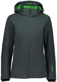 CMP Woman Softshell Jacket With Comfortable Long Fit (3A22226) anthracite/green tea