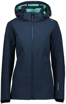 CMP Campagnolo CMP Woman Softshell Jacket With Comfortable Long Fit (3A22226) black blue/anice