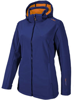 CMP Woman Softshell Jacket With Comfortable Long Fit (3A22226) nautico/aranciata